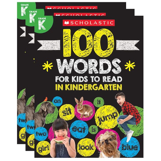 Scholastic&#xAE; 100 Words For Kids To Read In Kindergarten, 3ct.